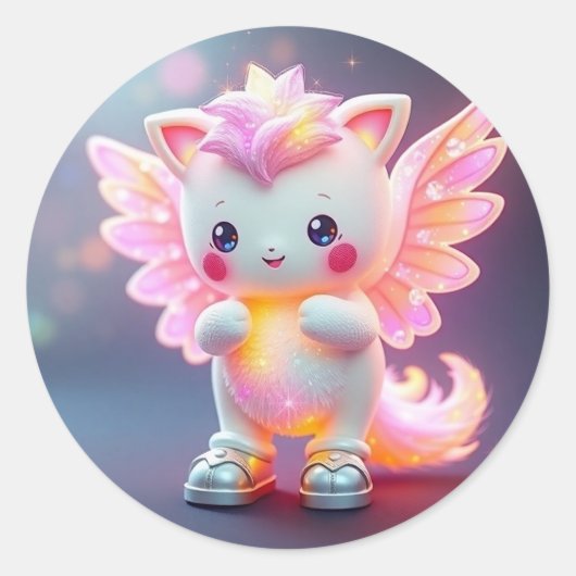 Bibel Pals #1 - Nini (kein Text) Runder Aufkleber (Vorderseite)