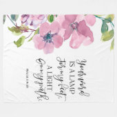 Bibel Psalm 119 Vlies-Decke Fleecedecke (Vorderseite (Horizontal))