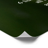 Bibel Psalm 23 Bibelverse. Gelbe Narzisse Poster (Ecke)