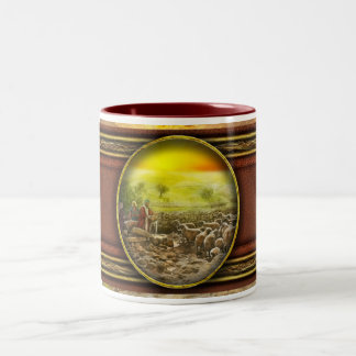 Bibel - Psalm 23 - Mein Becher läuft über 1920 Zweifarbige Tasse