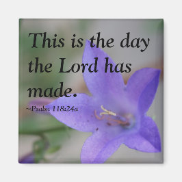 Bibel Psalm Blume Magnet