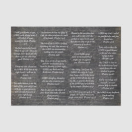 Bibel Psalm Verse für Zeitschriften auf antikem Sc Seidenpapier