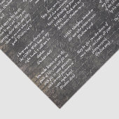 Bibel Psalm Verse für Zeitschriften auf antikem Sc Seidenpapier (Ausschnitt)