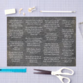 Bibel Psalm Verse für Zeitschriften auf antikem Sc Seidenpapier (Handwerk)