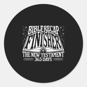 Bibel-Rekapitulierung Finisher 365-Tage-Zitat Das Runder Aufkleber