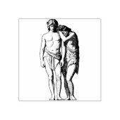 Bibel Religiöse Kunst Adam und Eve Illustration Gummistempel (Prägung)
