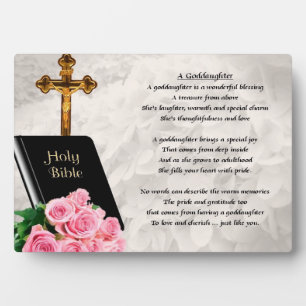 Bibel & Rose Godtochter Plaque Fotoplatte