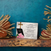 Bibel & Rose Godtochter Plaque Fotoplatte (Seite)