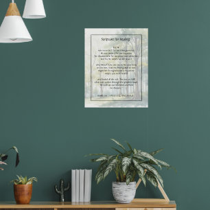 Bibel Schrift Heilung Gesundheit Krankheit Gesund Poster