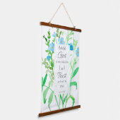 Bibel-Schrift Isaiah 12 Vertrauen und nicht absche Wandteppich Mit Holzrahmen (Gewinkelt)