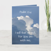 Bibel Schrift Psalm 23:4 Fürchte kein Übel...