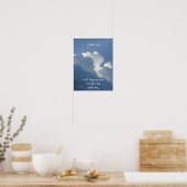 Bibel Schrift Psalm 23:4 Fürchte kein Übel... Poster (Küche)