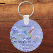 Bibel-Schrift Psalm 56:11 Ke Schlüsselanhänger (Vorderseite)