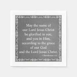 Bibel-Schrift Segen - 2 Thessaloniker 1:12 Serviette