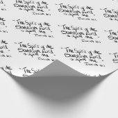 Bibel-Schrift - Textziffer Geschenkpapier (Ecke)