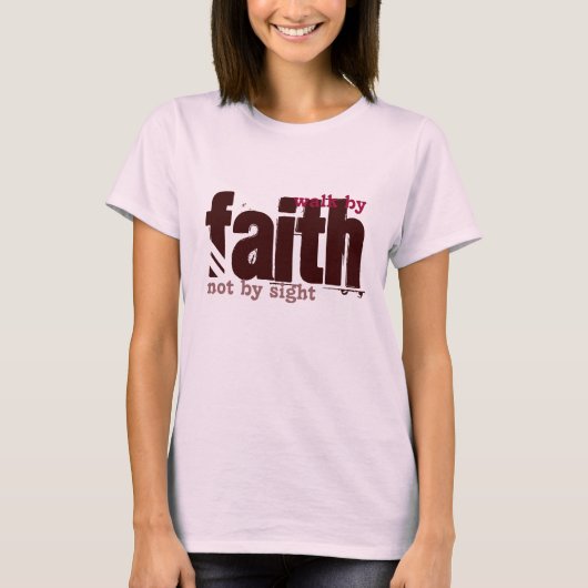 Bibel-Schrift - Weg durch Glauben-Damen T-Shirt (Vorderseite)