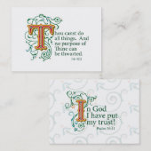 Bibel-Schriften regen an Visitenkarte (Vorne/Hinten)