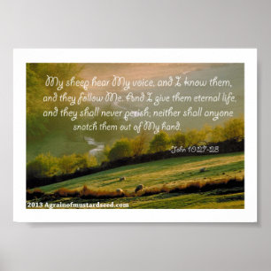 Bibel-Schrifts-Gebete Poster