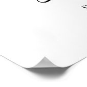 Bibel Schwarz-weißes Schriftenposter Poster (Ecke)