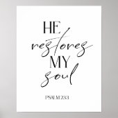 Bibel Schwarz-weißes Schriftenposter Poster (Vorne)