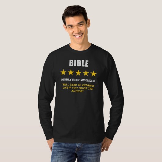Bibel - Sehr empfohlen: Christlicher Glaube T-Shirt (Vorne ganz)