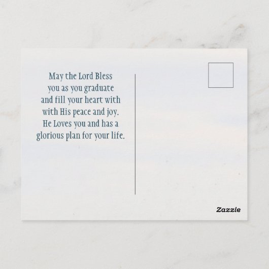 Bibel sei stark und mutiger Abschluss Postkarte (Rückseite)