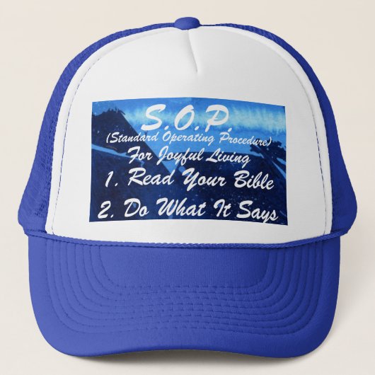 Bibel SOP Hat Truckerkappe (Vorderseite)