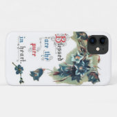 Bibel-Sprichwort mit Blumen Case-Mate iPhone Hülle (Rückseite (Horizontal))
