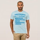 Bibel-Twitter (blau) T-Shirt (Vorne ganz)