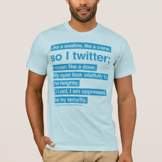 Bibel-Twitter (blau) T-Shirt