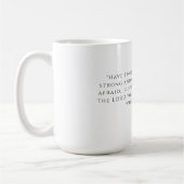 Bibel über Angst - große weiße Tasse (Links)