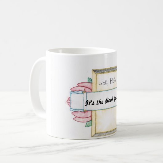Bibel-und Blumen-Tasse Kaffeetasse (Vorderseite Links)