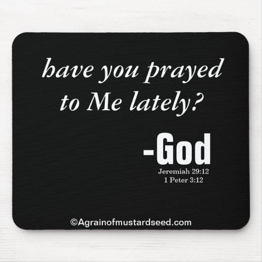 Bibel verrät Gottes Wort Mousepad (Vorne)