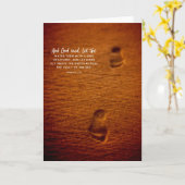 Bibel-Vers-Abdruck-Sand-Genese-1:20 Karte (Gelbe Blume)