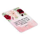 Bibel Vers Blumenmagnet Magnet (Rechte Seite)