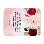 Bibel Vers Blumenmagnet Magnet (Horizontal)