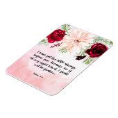 Bibel Vers Blumenmagnet Magnet (Linke Seite)