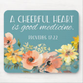 Bibel Vers Blumenmousepad Mousepad (Vorne)