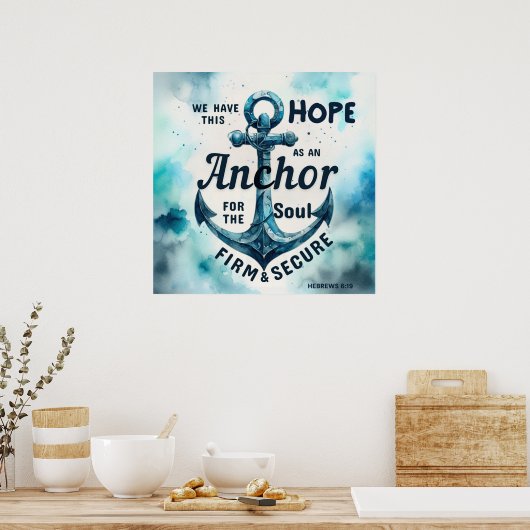 Bibel Vers Christliches Plakat (Küche)