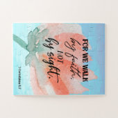 Bibel Vers Corinthians Blumenschrift Puzzle (Horizontal)