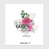 Bibel Vers Cut Vinyl Sticker (Blatt)