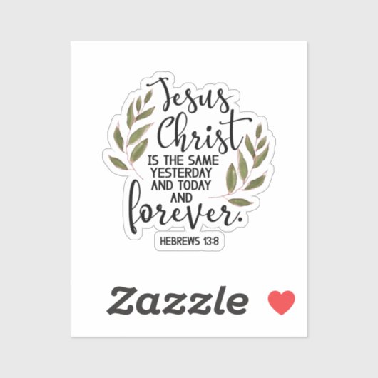 Bibel Vers Cut Vinyl Sticker (Blatt)