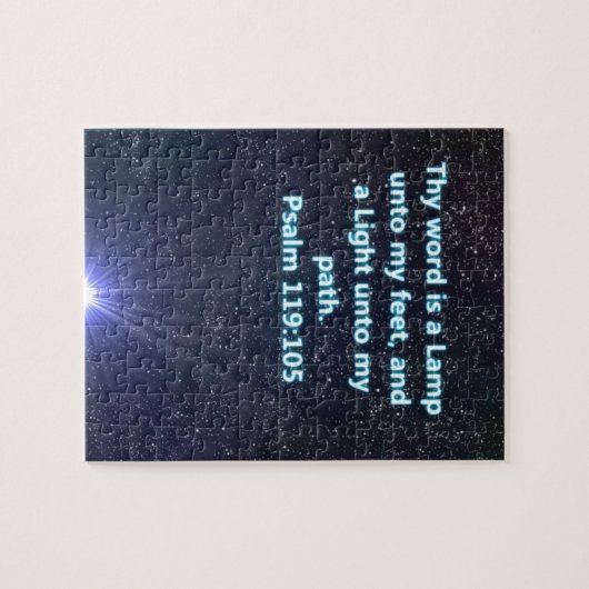 Bibel-Vers des Psalms 119 Puzzle (Horizontal)