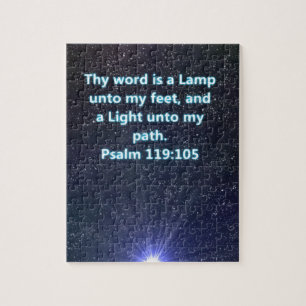 Bibel-Vers des Psalms 119 Puzzle