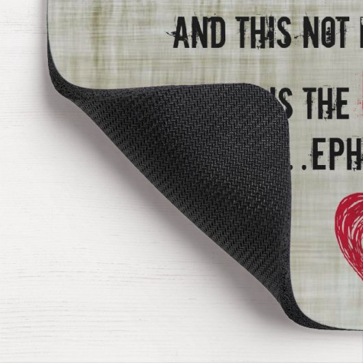 Bibel-Vers Ephesians 2:8 Mousepad (Ecke)