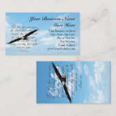 Bibel-Vers, Flügel als Eagles christlich Visitenkarte (Vorne/Hinten)