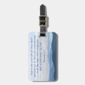 Bibel-Vers-Gepäckanhänger Gepäckanhänger (Vorderseite vertikal)
