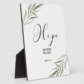 Bibel Vers Hebrews Blätter Scripting Plaque Fotoplatte (Seite)