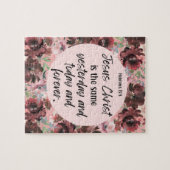 Bibel Vers Hebrews Blumenpuzzle Puzzle (Horizontal)