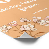 Bibel Vers Hebrews Light Terracota Floral Poster (Ecke)